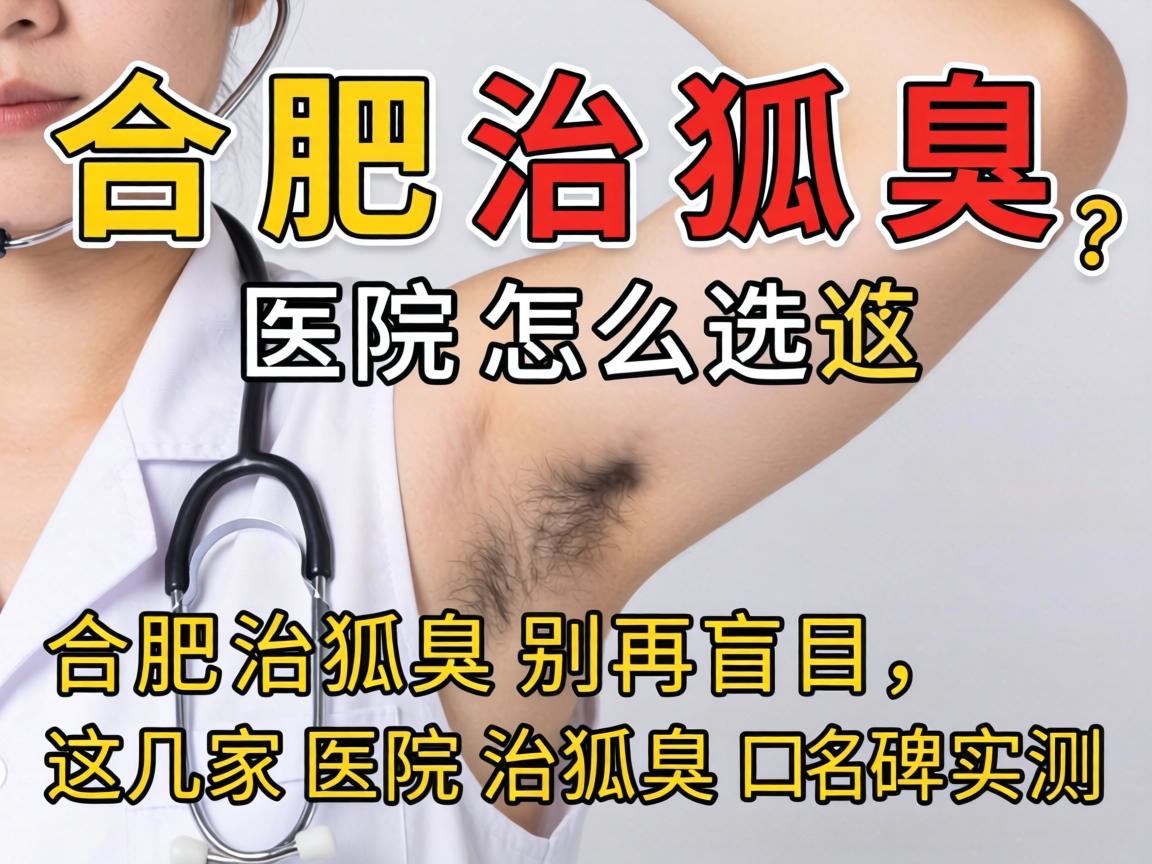 合肥治狐臭，医院怎么选？合肥治狐臭别再盲目，这几家医院治狐臭口碑实测