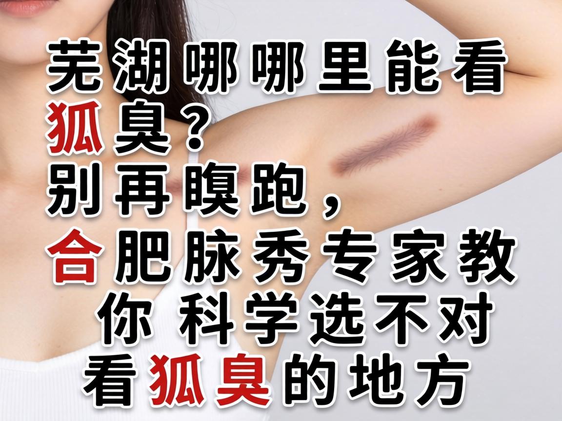 芜湖哪里能看狐臭？别再瞎跑，合肥腋秀专家教你科学选对看狐臭的地方
