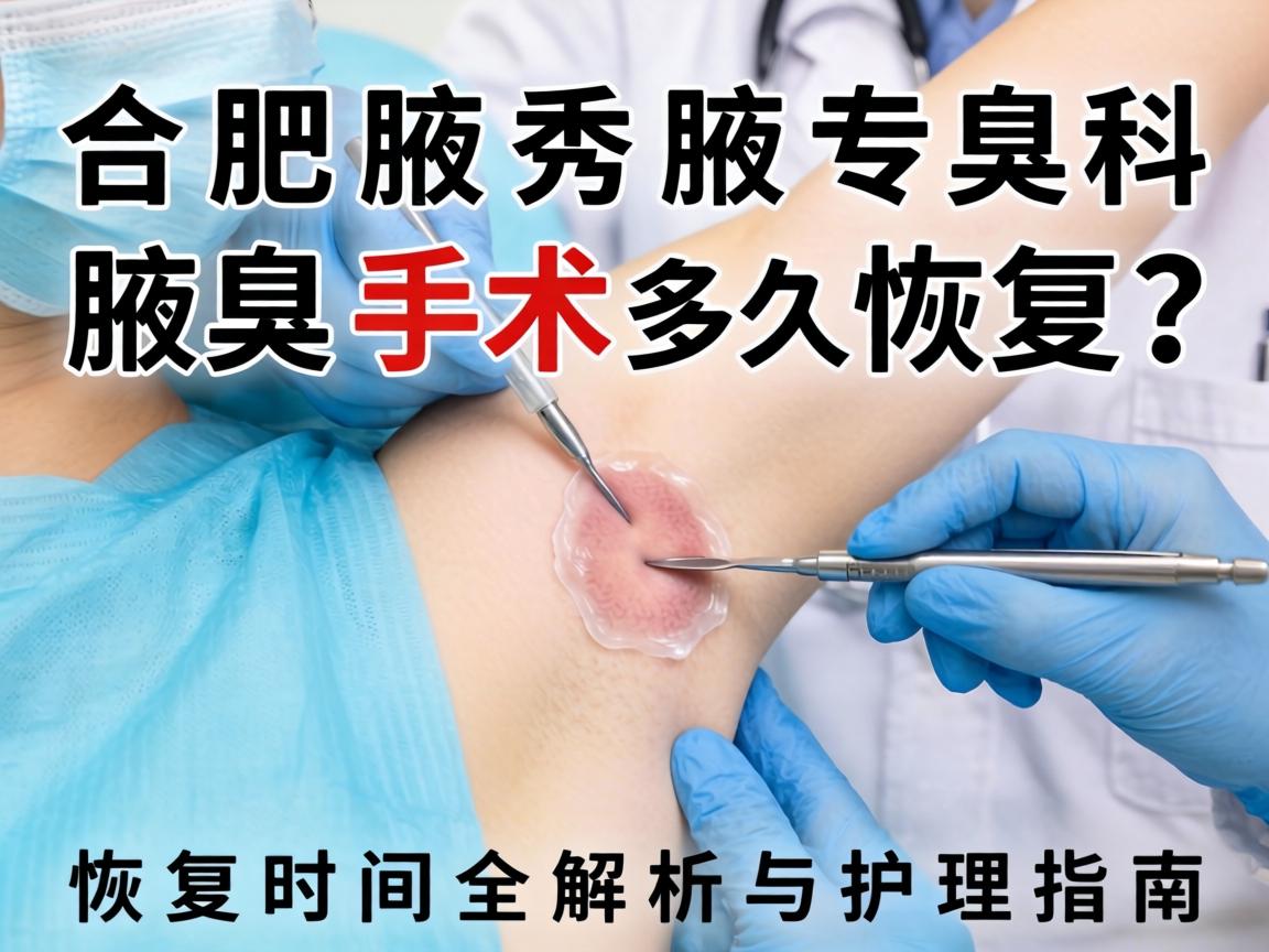 合肥腋秀腋臭专科，腋臭手术多久恢复？恢复时间全解析与护理指南