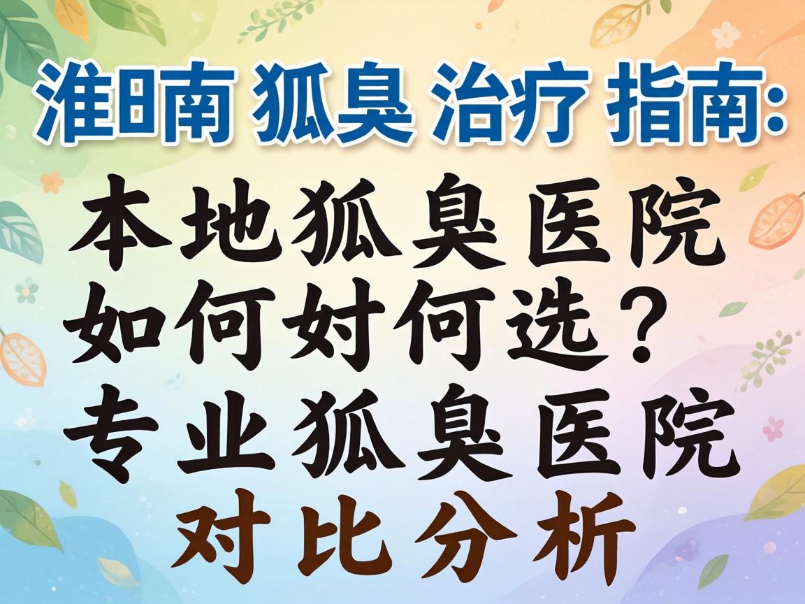 淮南狐臭治疗指南，本地狐臭医院如何选？专业狐臭医院对比分析