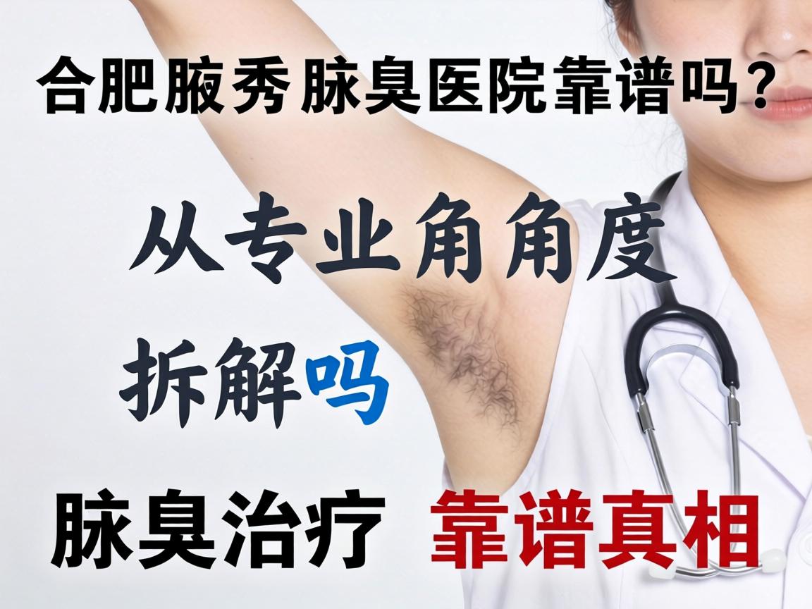 合肥腋秀腋臭医院靠谱吗？从专业角度拆解腋臭治疗的靠谱真相