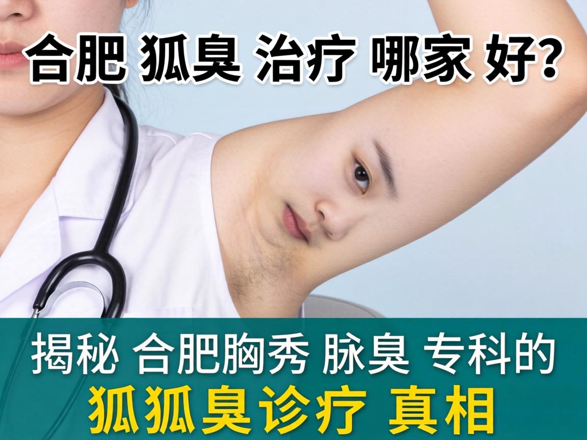 合肥狐臭治疗哪家好？揭秘合肥腋秀腋臭专科的狐臭诊疗真相