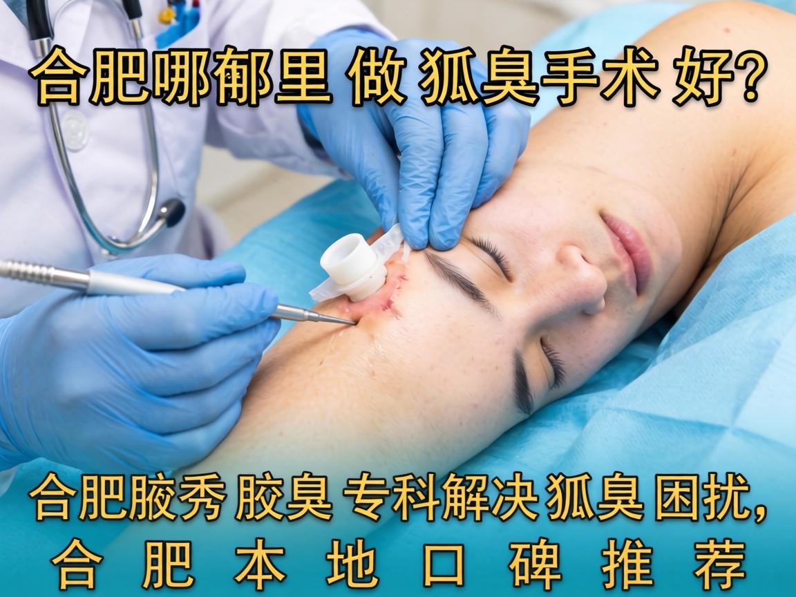 合肥哪里做狐臭手术好？合肥腋秀腋臭专科解决狐臭困扰，合肥本地口碑推荐