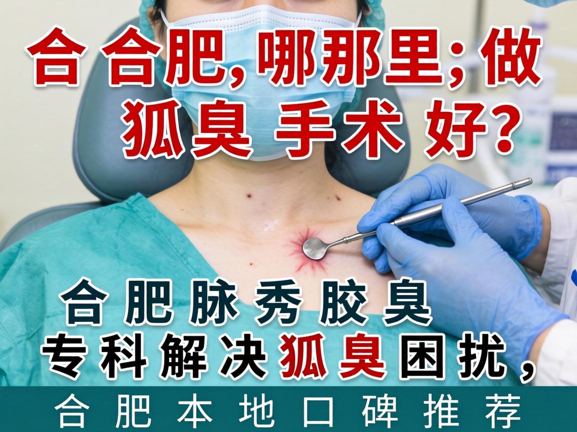 合肥哪里做狐臭手术好？合肥腋秀腋臭专科解决狐臭困扰，合肥本地口碑推荐