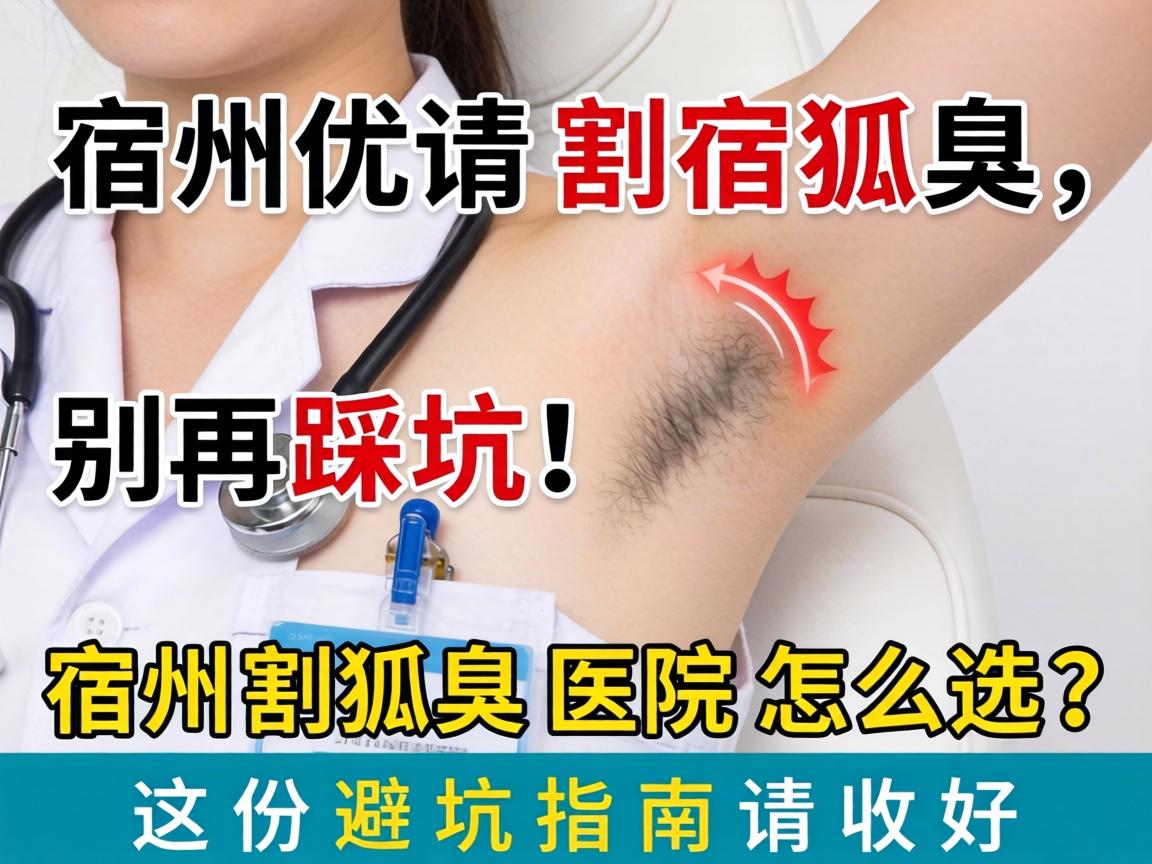 宿州割狐臭，别再踩坑！宿州割狐臭医院怎么选？这份避坑指南请收好
