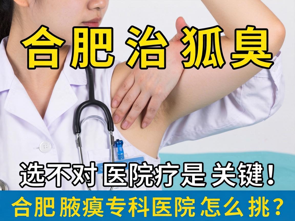 合肥治狐臭，选对医院是关键！合肥腋臭专科医院怎么挑？