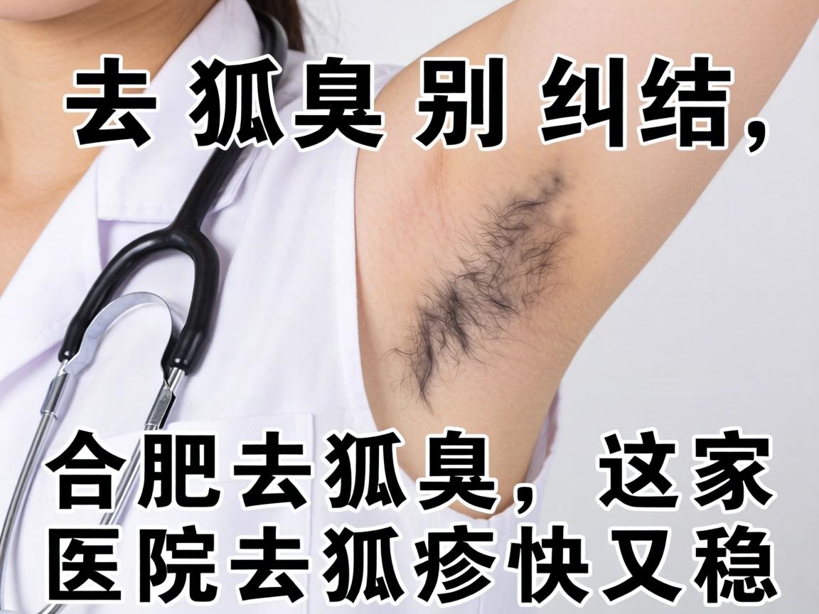 去狐臭别纠结，合肥去狐臭，这家医院去狐臭快又稳