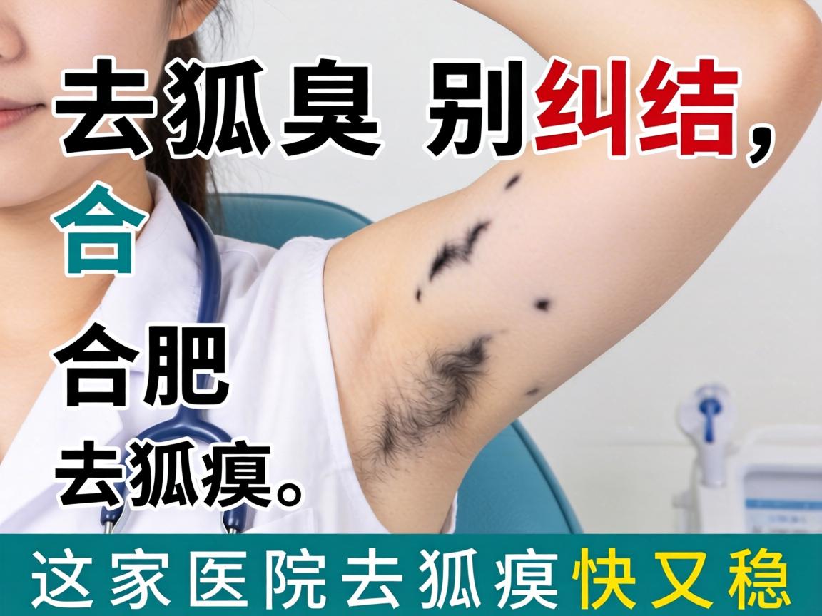 去狐臭别纠结，合肥去狐臭，这家医院去狐臭快又稳