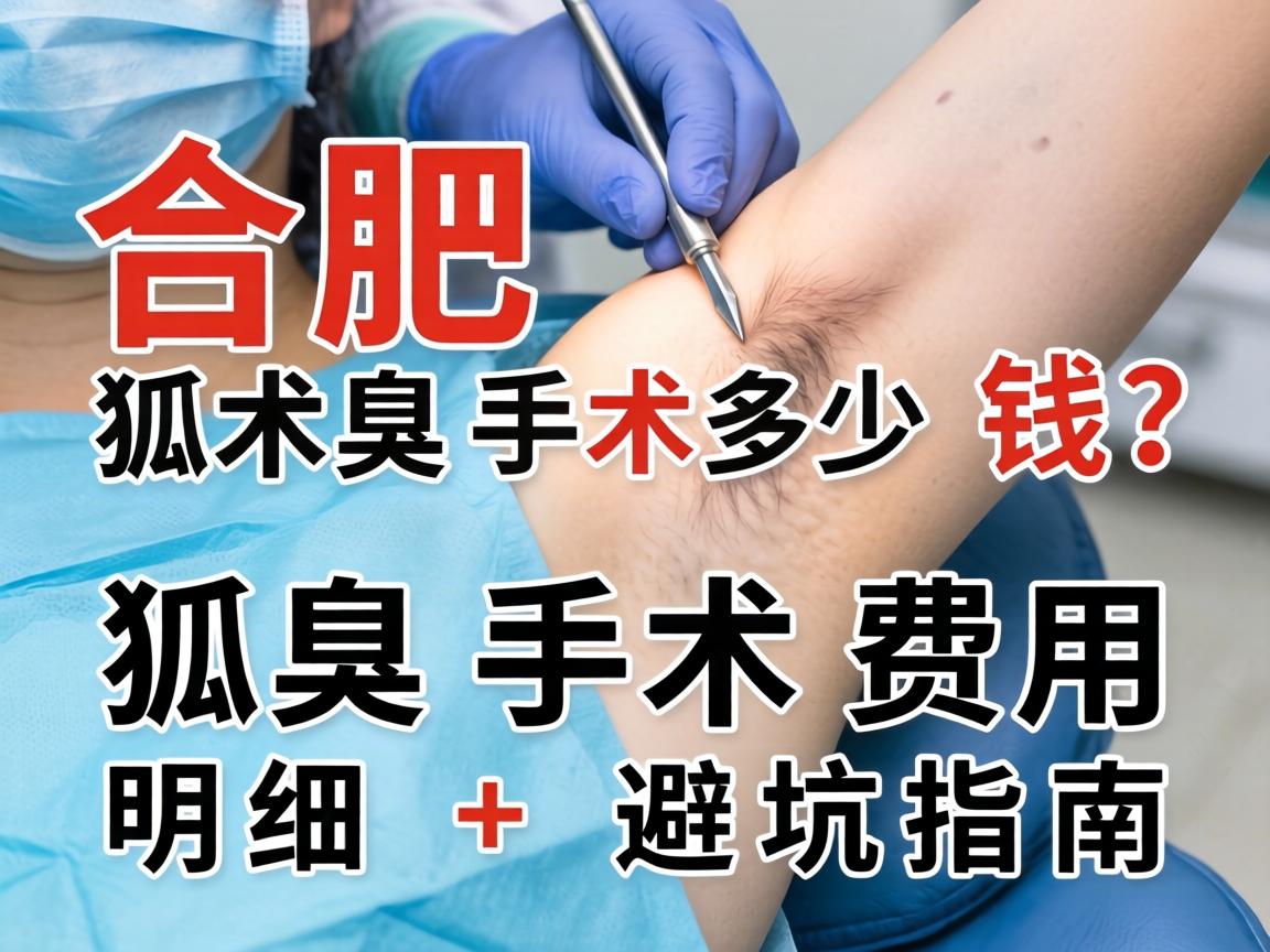 合肥狐臭手术多少钱？狐臭手术费用明细+避坑指南