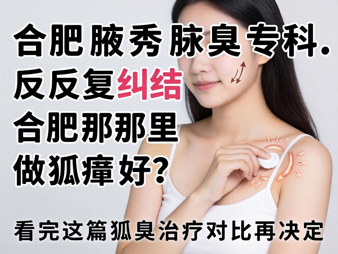 合肥腋秀腋臭专科，反复纠结合肥那里做狐臭好？看完这篇狐臭治疗对比再决定