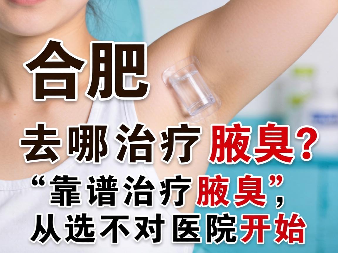 合肥去哪治疗腋臭？靠谱治疗腋臭，从选对医院开始