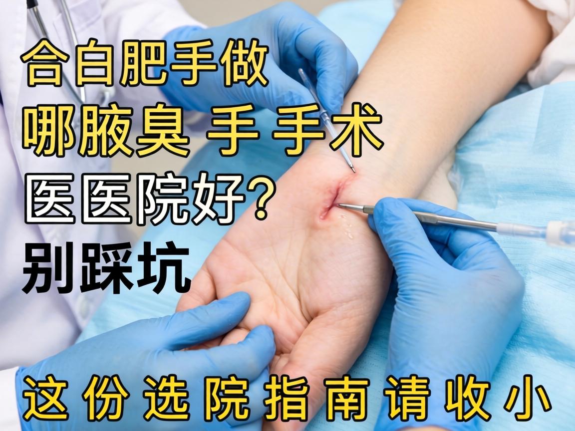 合肥做腋臭手术哪个医院好？别踩坑，这份选院指南请收好