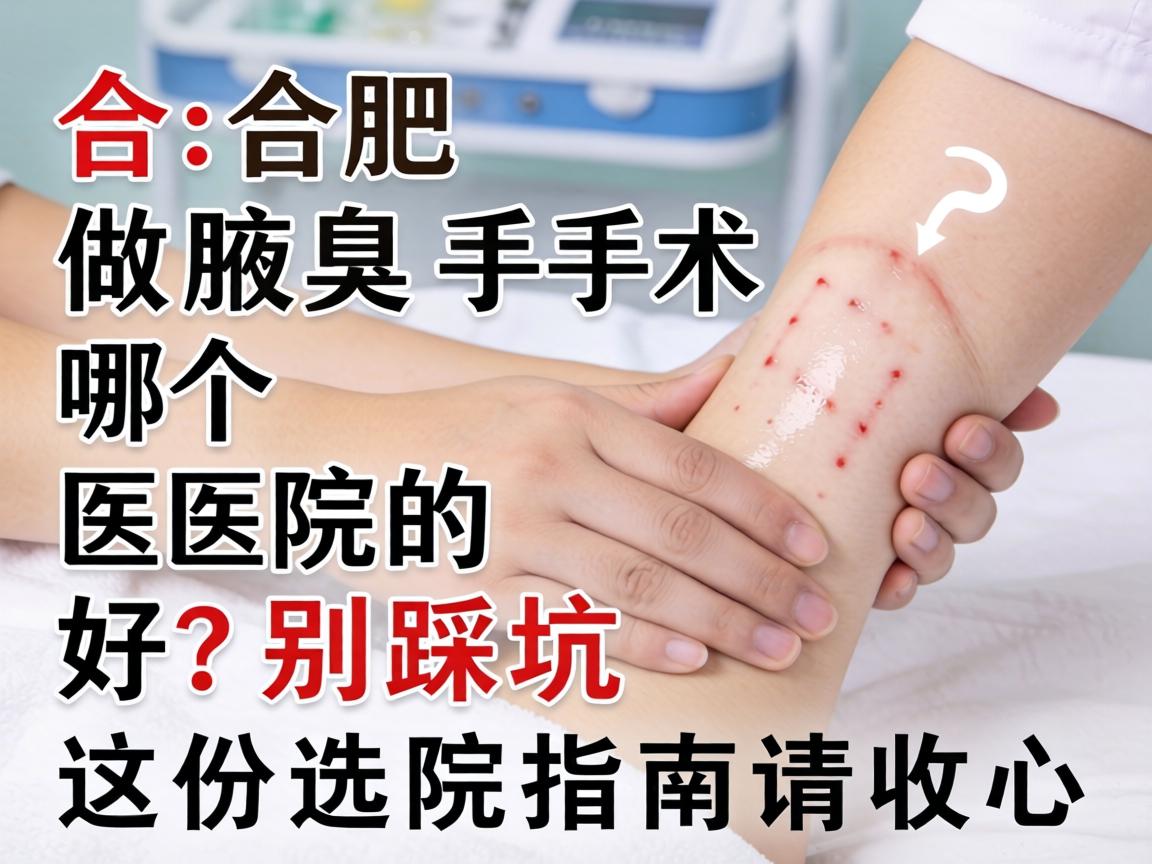 合肥做腋臭手术哪个医院好？别踩坑，这份选院指南请收好