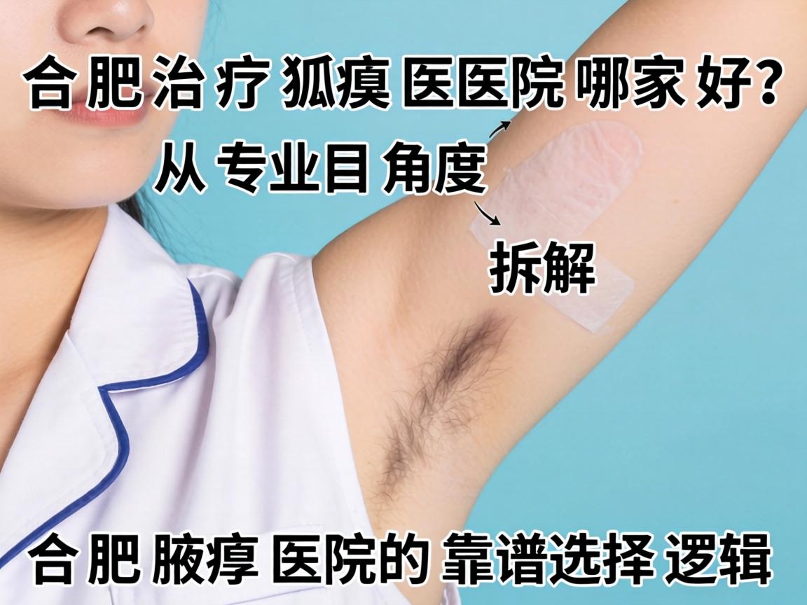 合肥治疗狐臭医院哪家好？从专业角度拆解合肥腋臭医院的靠谱选择逻辑