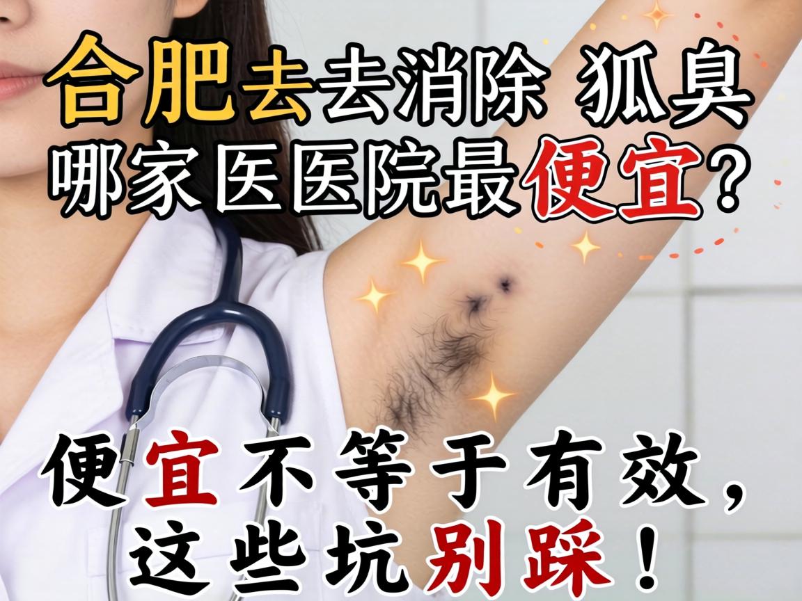 合肥去除狐臭哪家医院最便宜？便宜不等于有效，这些坑别踩！