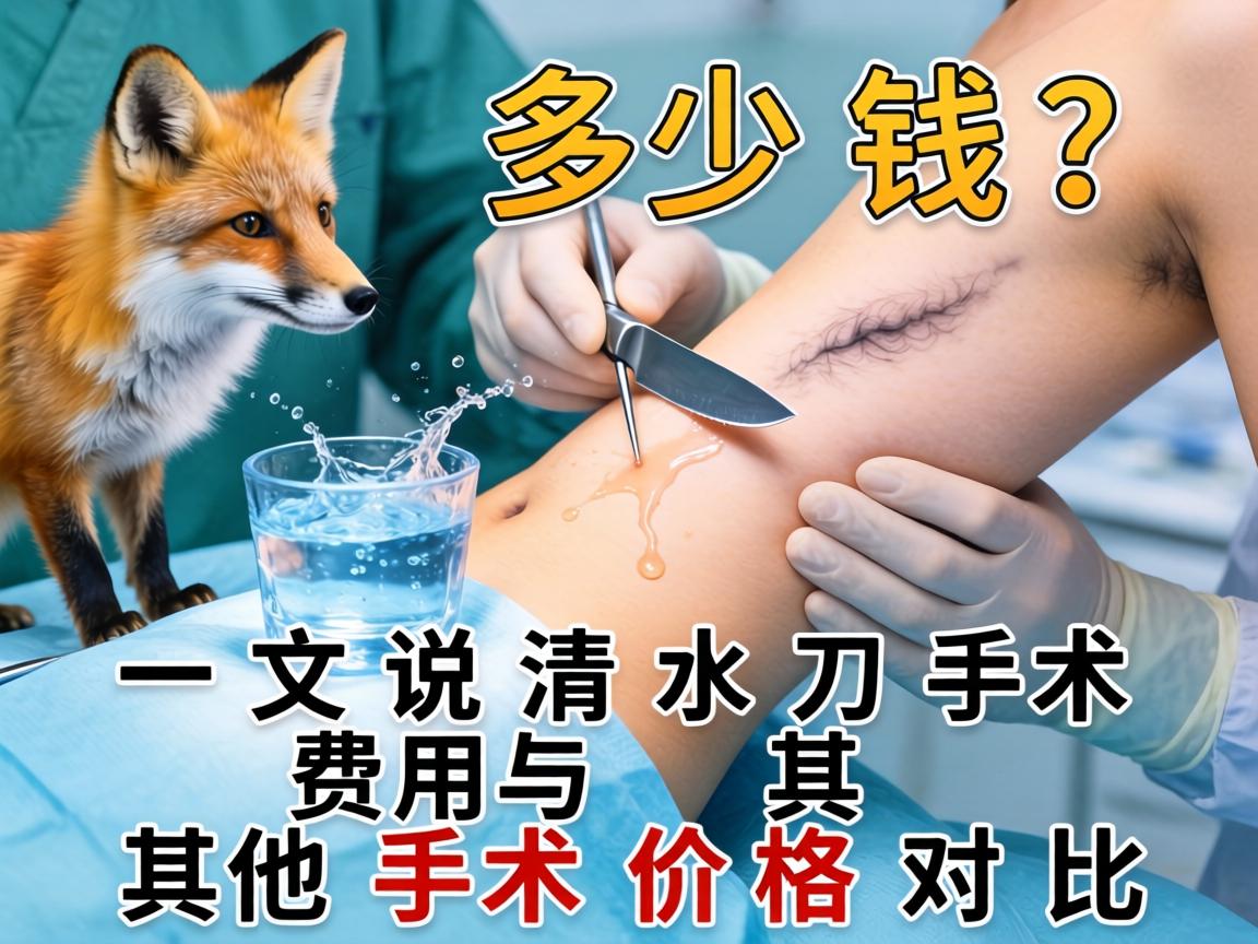 狐臭水刀手术多少钱？一文说清水刀手术费用与其他手术价格对比