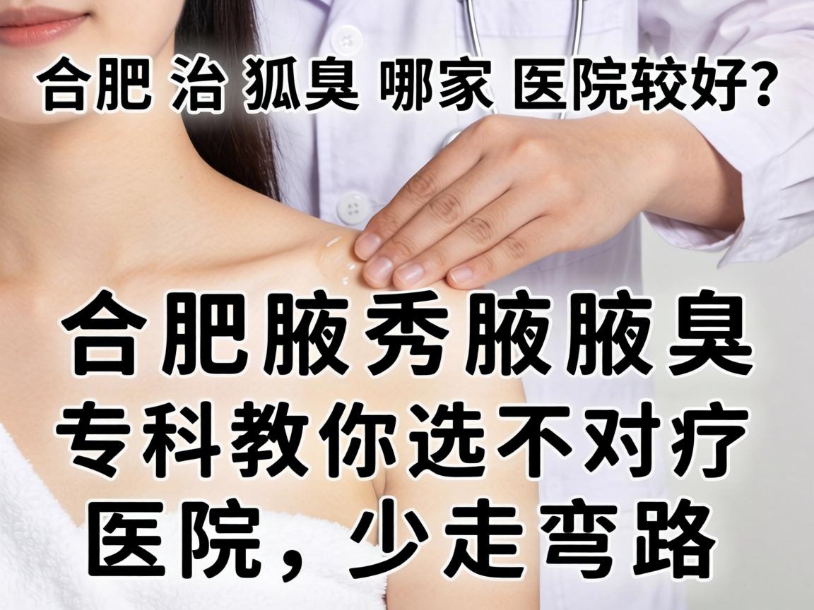 合肥治狐臭哪家医院较好？合肥腋秀腋臭专科教你选对医院，少走弯路