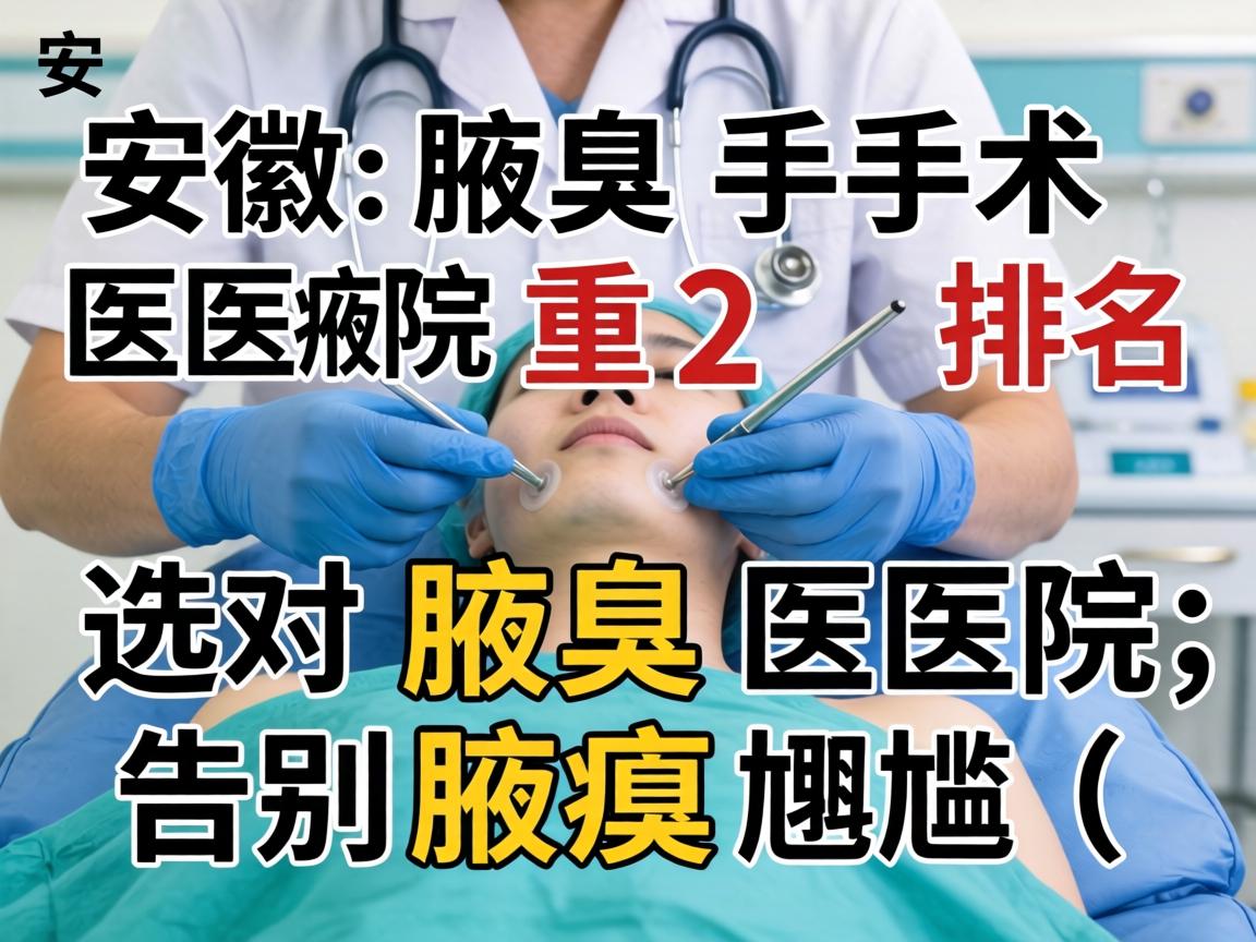 安徽腋臭手术医院排名，选对腋臭医院，告别腋臭尴尬（标题中腋臭重复2次）