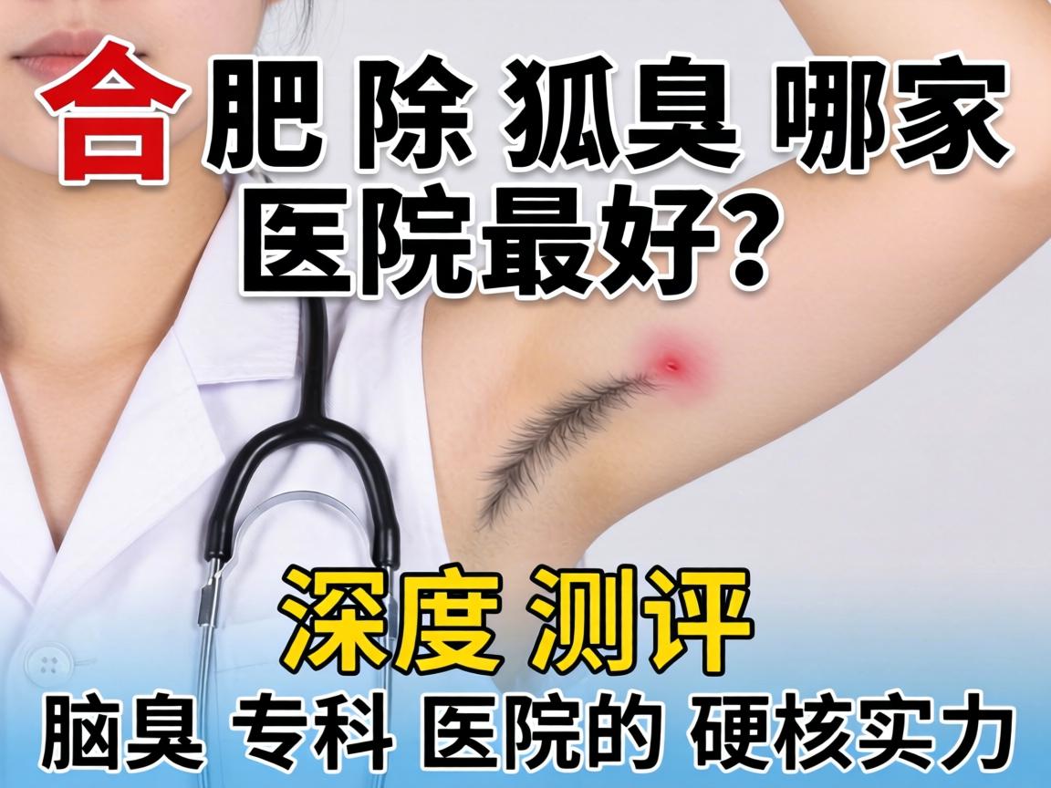 合肥除狐臭哪家医院最好？深度测评腋臭专科医院的硬核实力