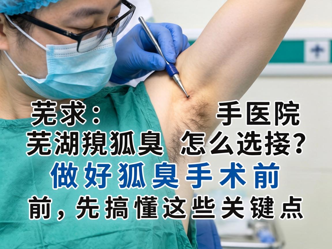 芜湖狐臭手术医院怎么选?做好狐臭手术前,先搞懂这些关键点 芜湖狐臭手术医院怎么选?做好狐臭手术前,先搞懂这些关键点