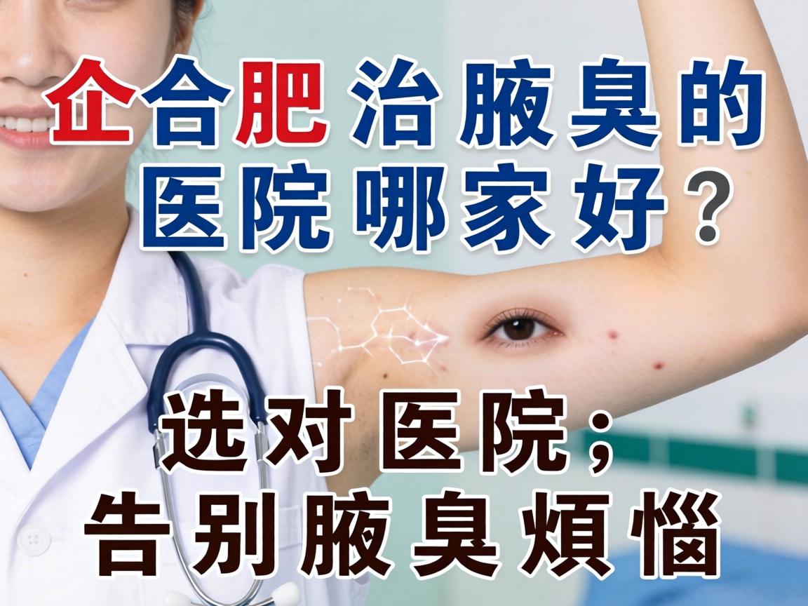 合肥治腋臭的医院哪家好？选对医院，告别腋臭烦恼