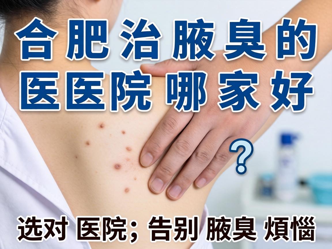 合肥治腋臭的医院哪家好？选对医院，告别腋臭烦恼