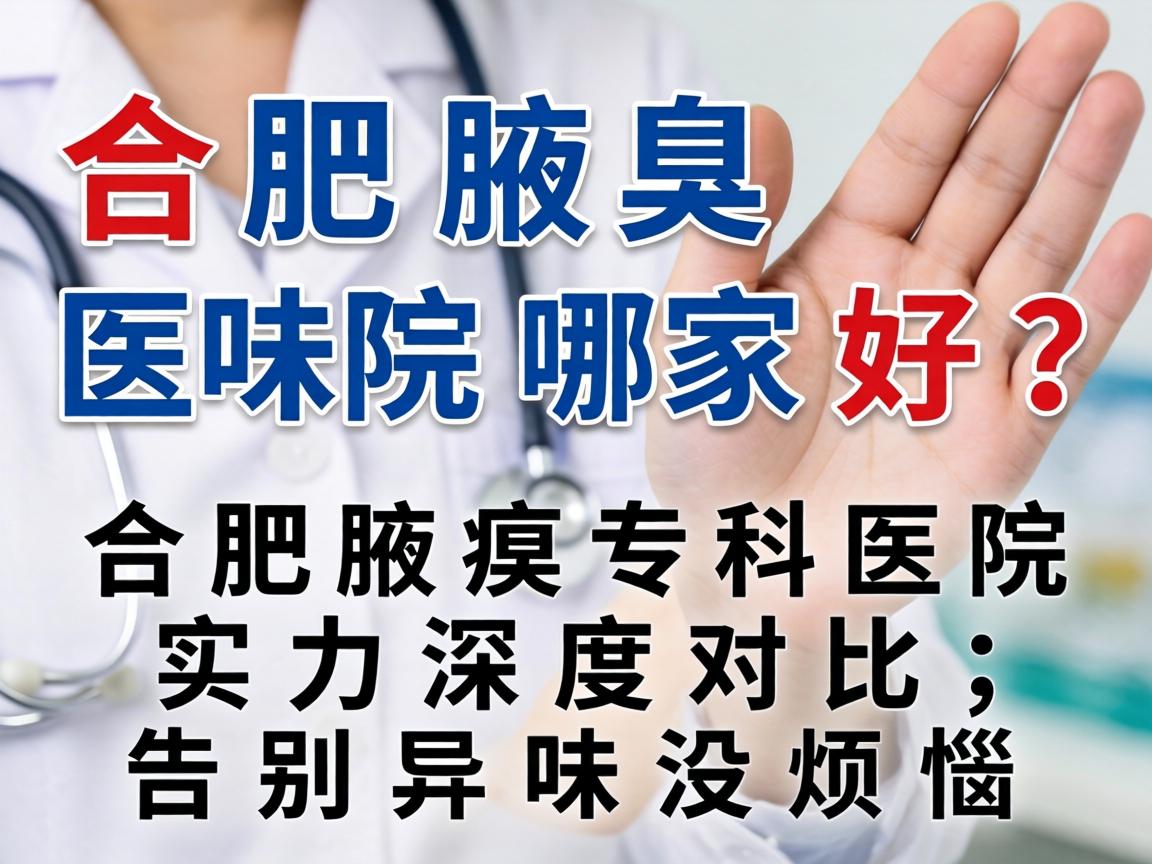 合肥腋臭医院哪家好？合肥腋臭专科医院实力深度对比，告别异味没烦恼