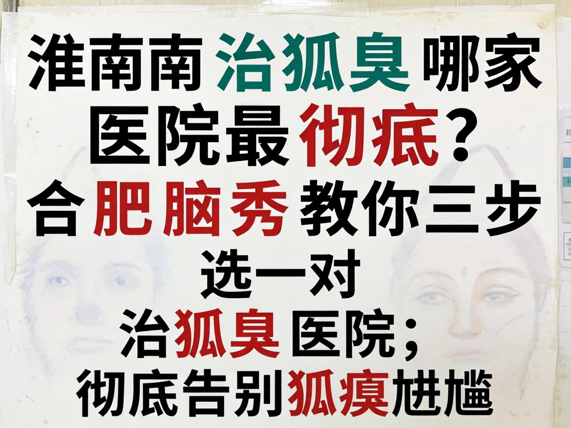 淮南治狐臭哪家医院最彻底？合肥腋秀教你三步选对治狐臭医院，彻底告别狐臭尴尬