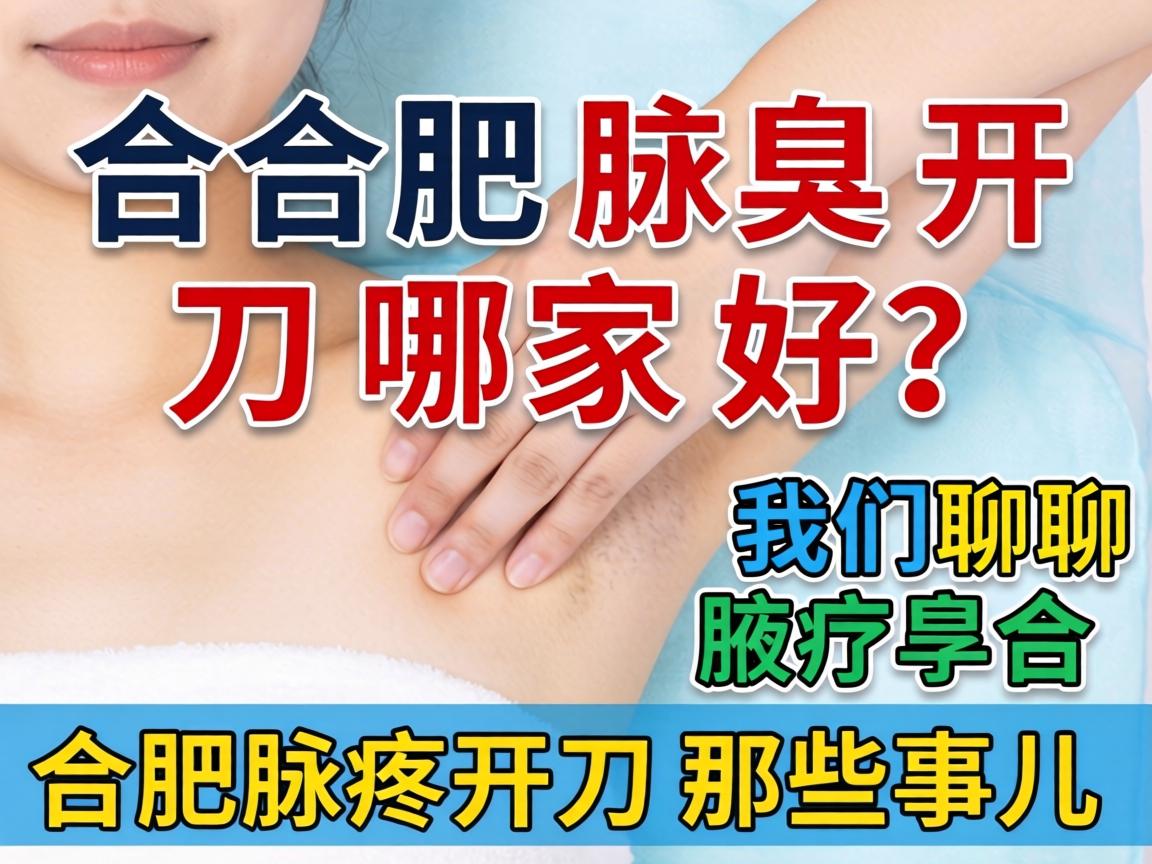 合肥腋臭开刀哪家好？我们聊聊合肥腋臭开刀那些事儿