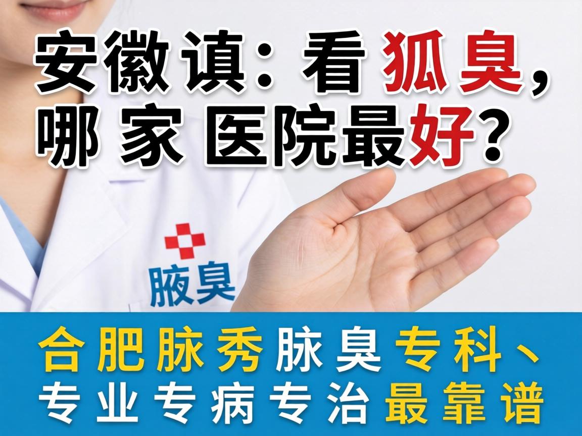 安徽看狐臭哪家医院最好？合肥腋秀腋臭专科，专业专病专治最靠谱
