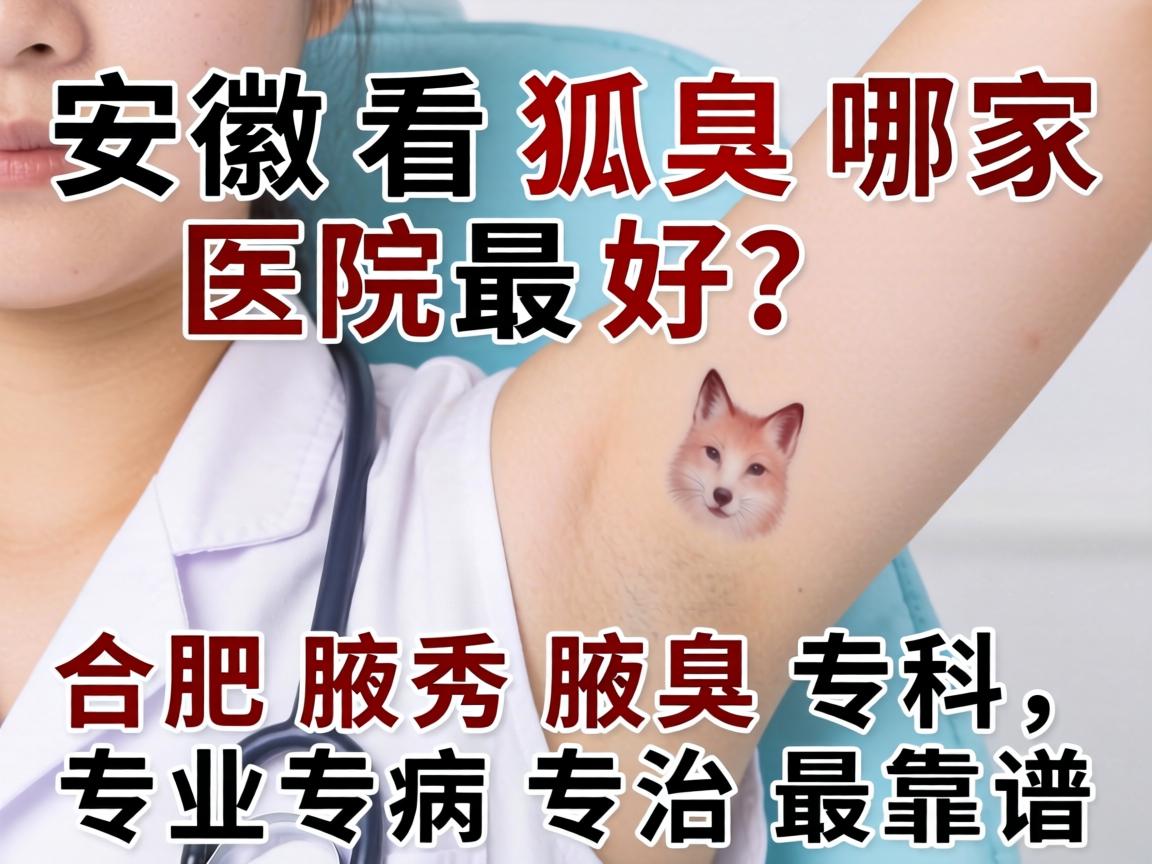 安徽看狐臭哪家医院最好？合肥腋秀腋臭专科，专业专病专治最靠谱