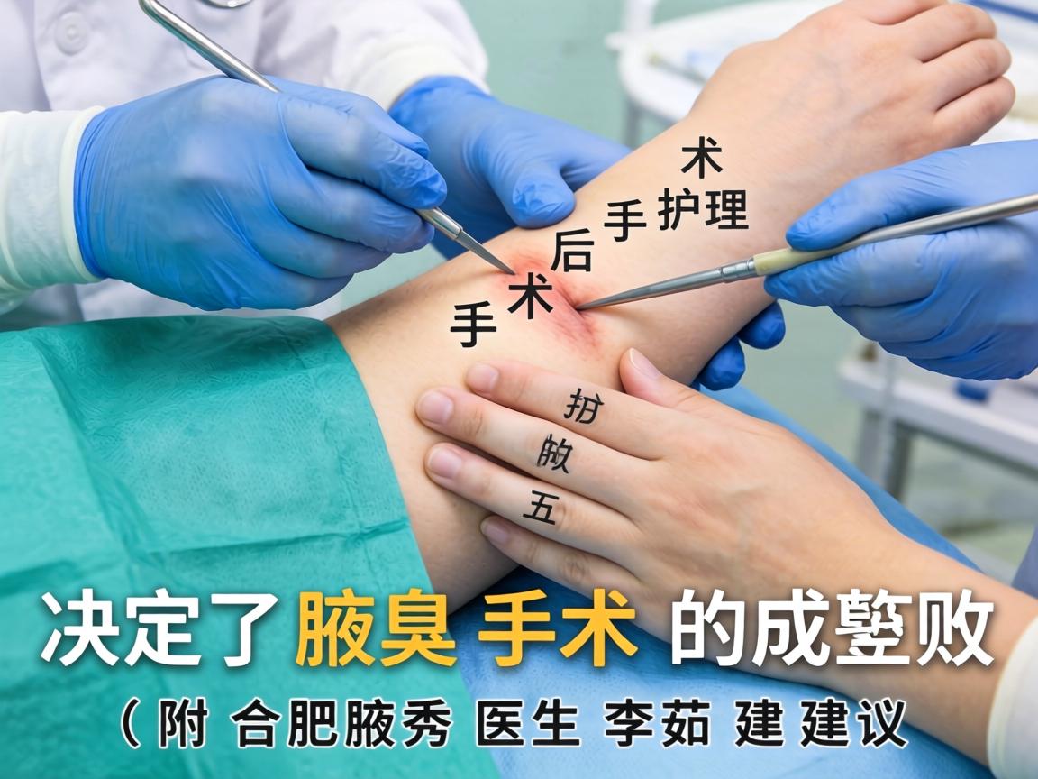 腋臭手术术后护理，这五点决定了腋臭手术的成败（附合肥腋秀医生李茹建议）