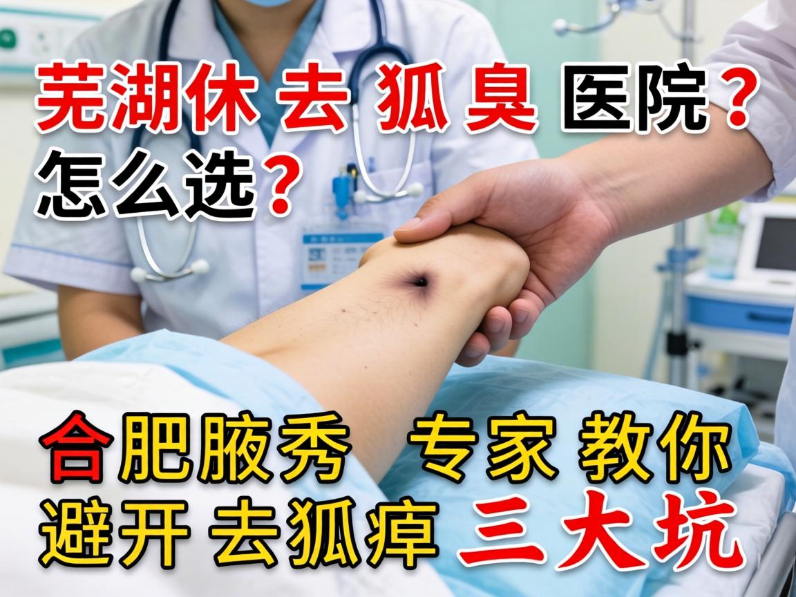 芜湖去狐臭医院怎么选？合肥腋秀专家教你避开去狐臭三大坑