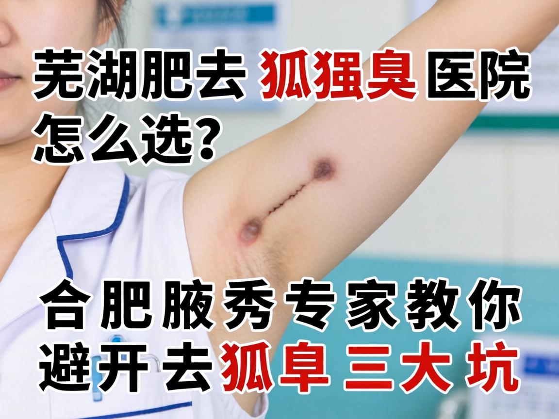 芜湖去狐臭医院怎么选？合肥腋秀专家教你避开去狐臭三大坑
