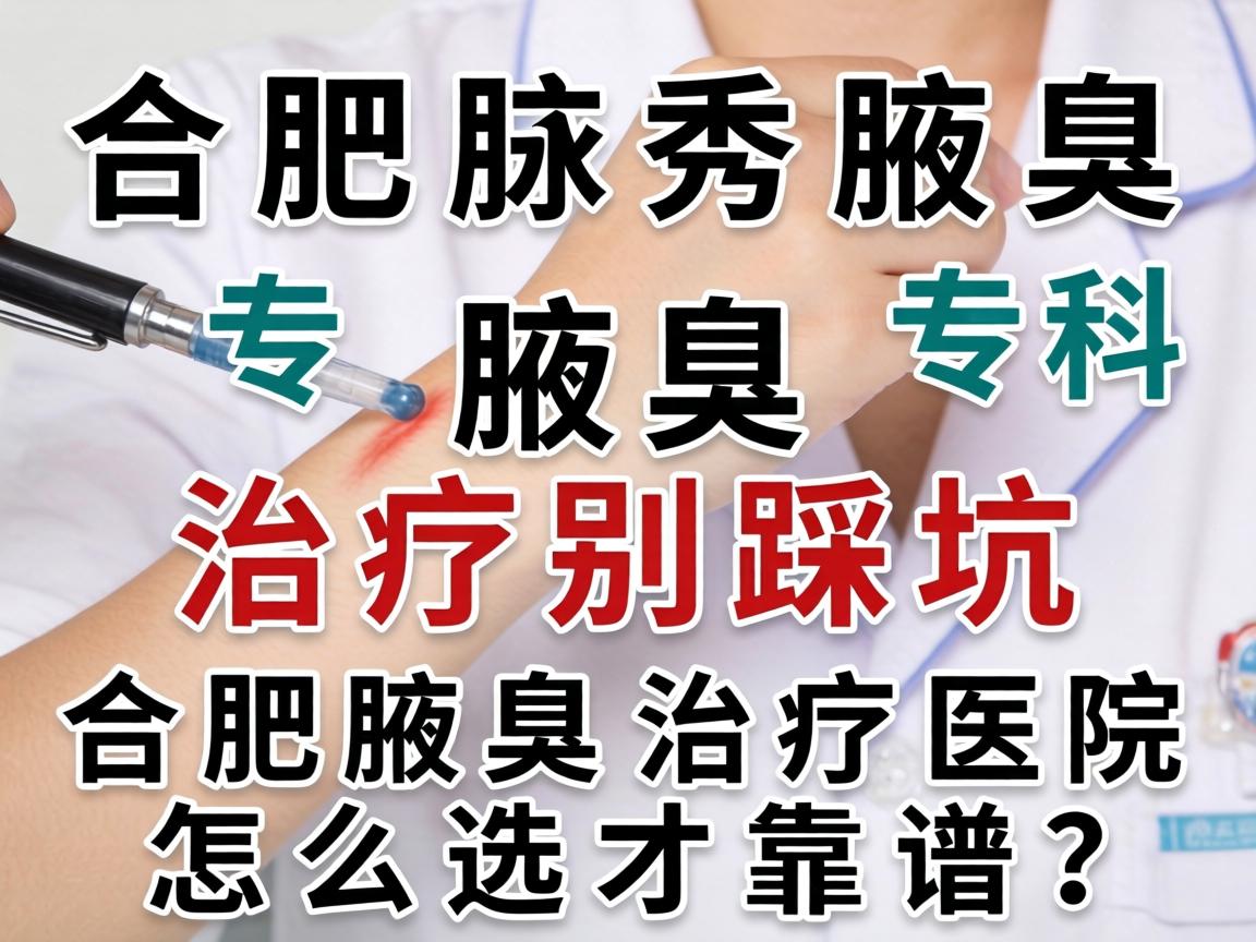 合肥腋秀腋臭专科，腋臭治疗别踩坑，合肥腋臭治疗医院怎么选才靠谱？