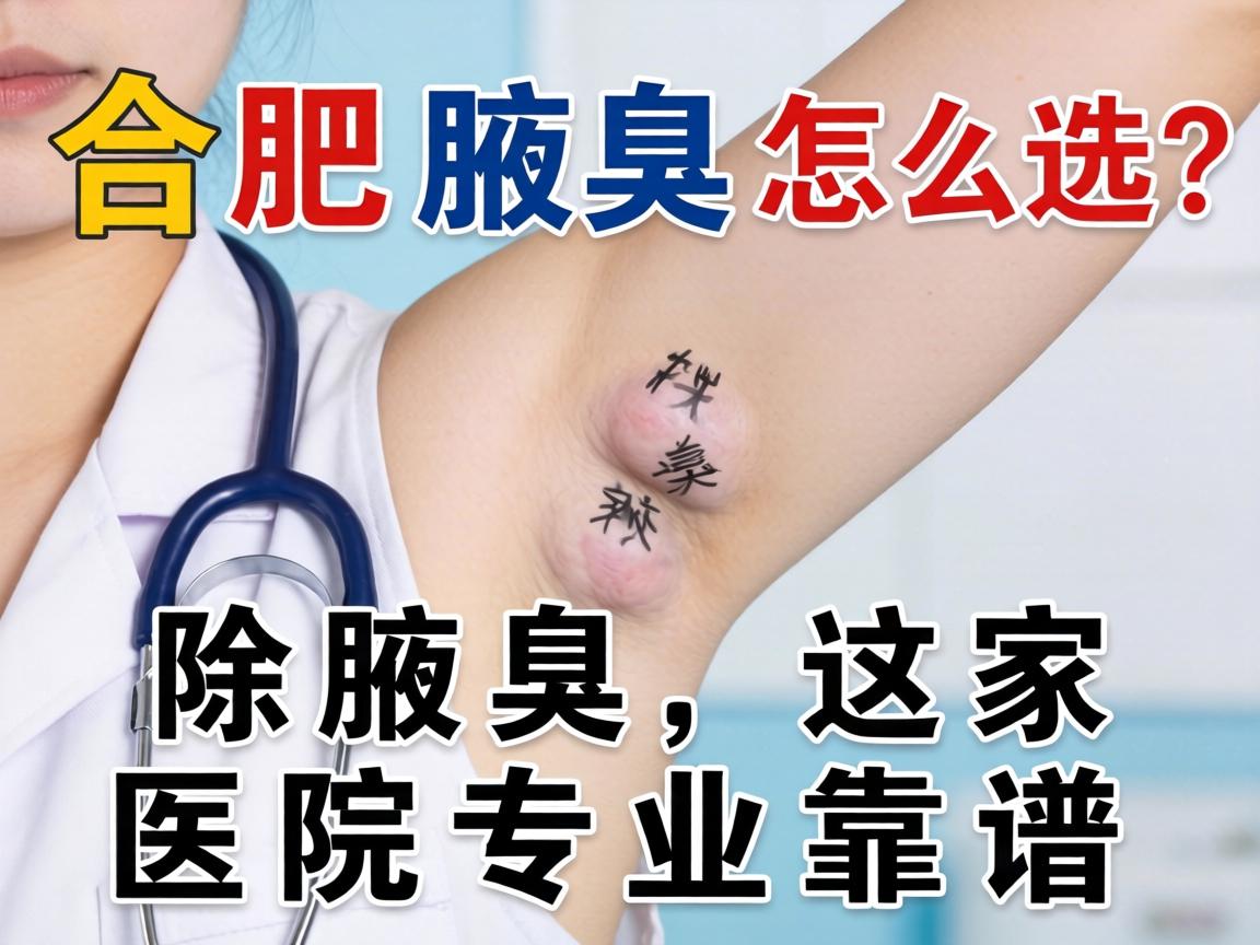合肥腋臭医院怎么选？除腋臭，这家医院专业靠谱