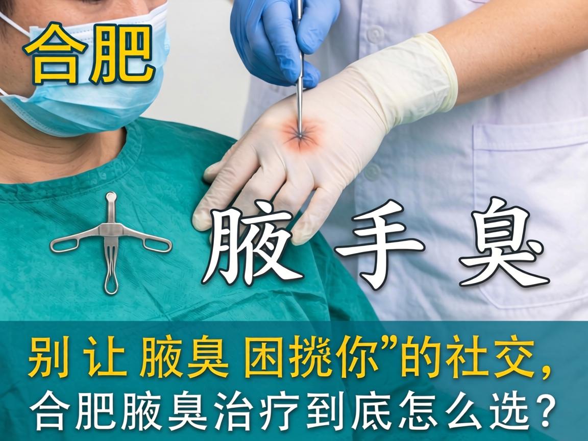 合肥腋臭手术，别让腋臭困扰你的社交，合肥腋臭治疗到底怎么选？