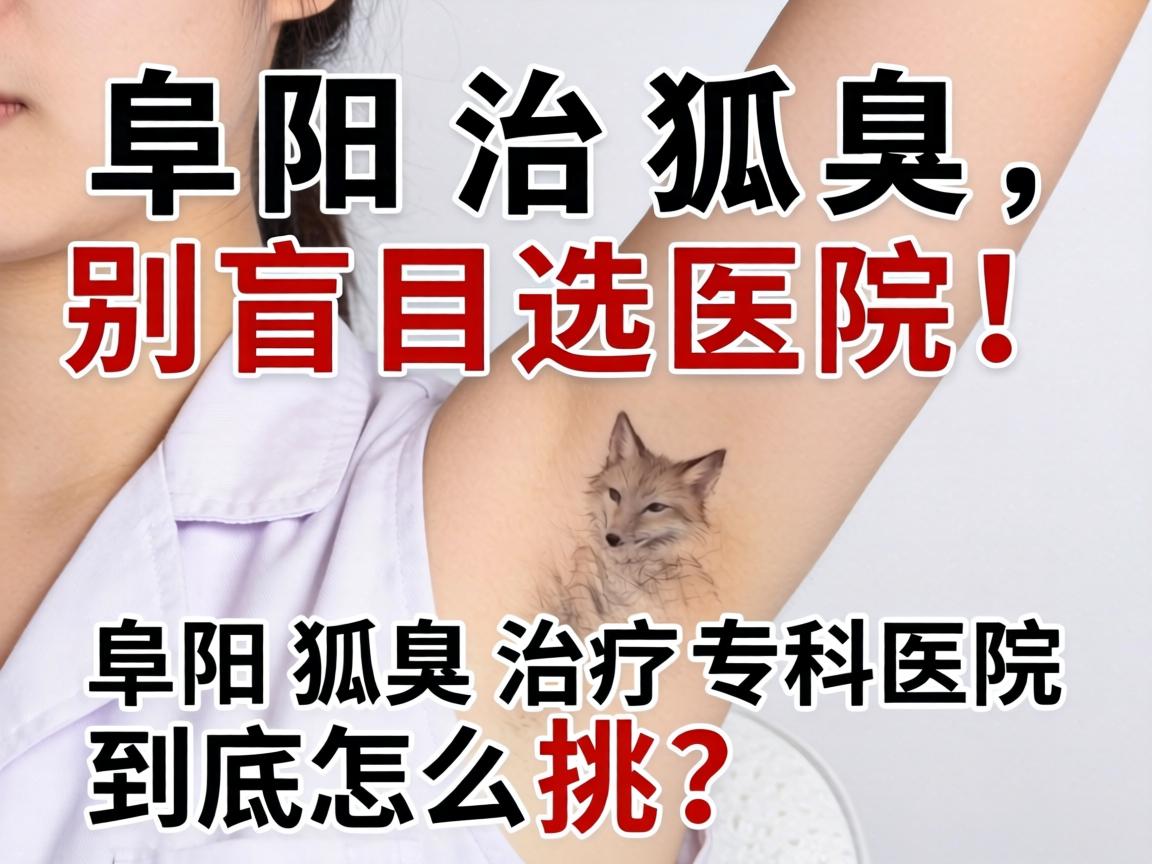 阜阳治狐臭，别盲目选医院！阜阳狐臭治疗专科医院到底怎么挑？