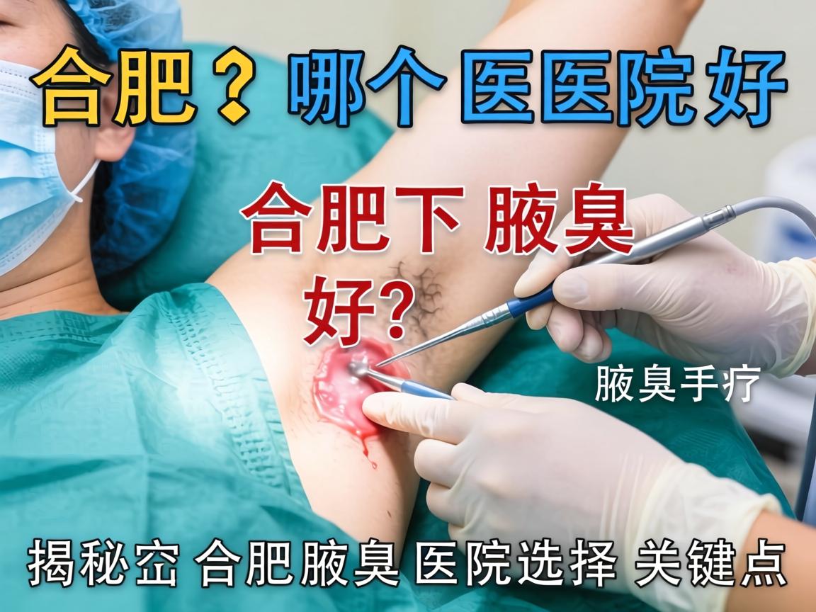 合肥腋下手术哪个医院好？揭秘合肥腋臭医院选择关键点