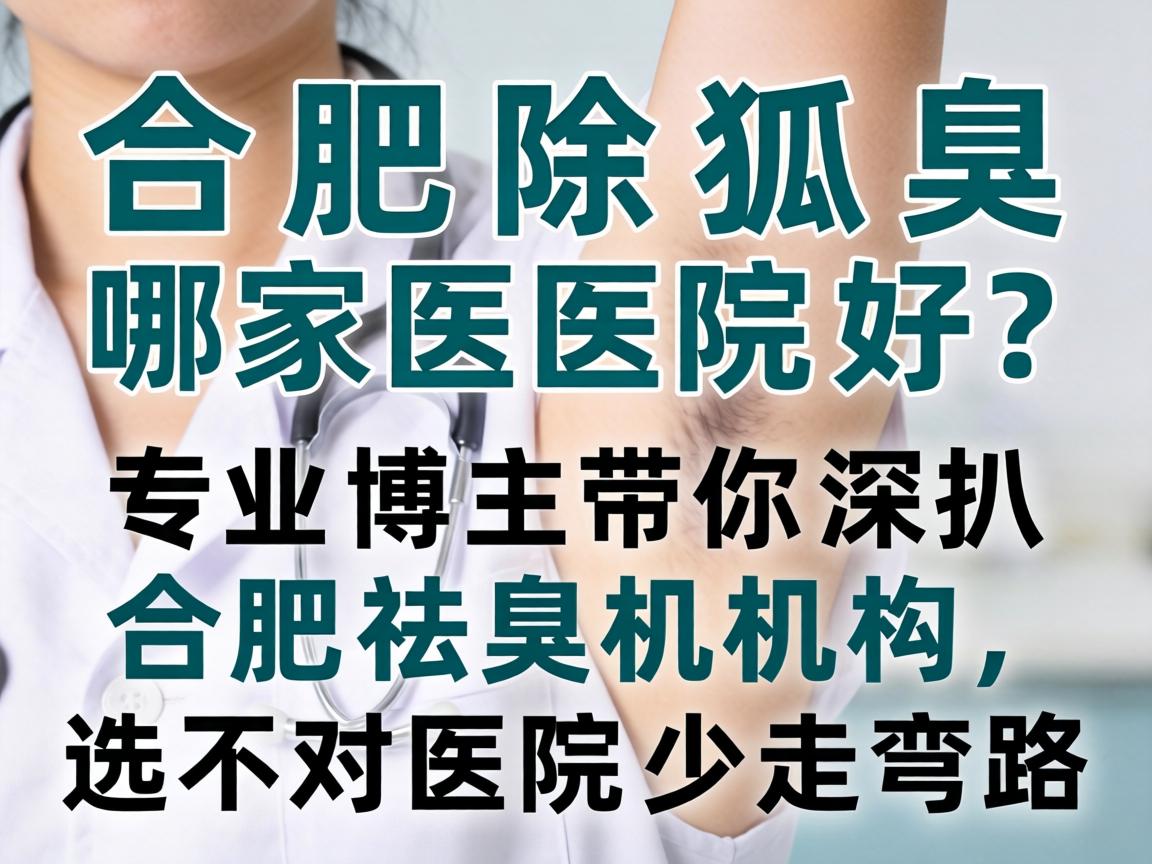合肥除狐臭哪家医院好？专业博主带你深扒合肥祛臭机构，选对医院少走弯路