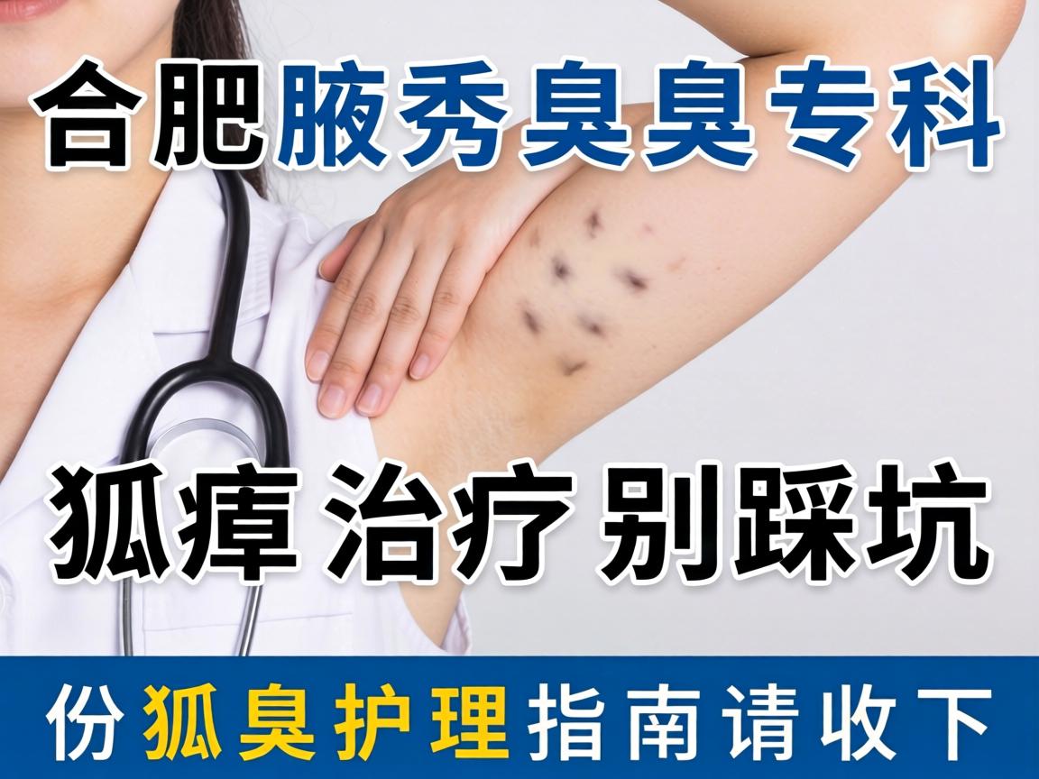 合肥腋秀腋臭专科，狐臭治疗别踩坑，这份狐臭护理指南请收好