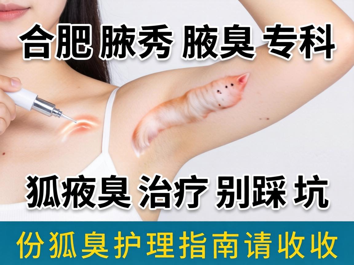 合肥腋秀腋臭专科，狐臭治疗别踩坑，这份狐臭护理指南请收好