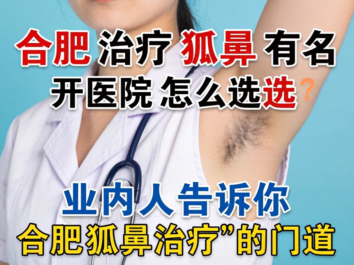 合肥治疗狐臭有名医院怎么选？业内人告诉你合肥狐臭治疗的门道
