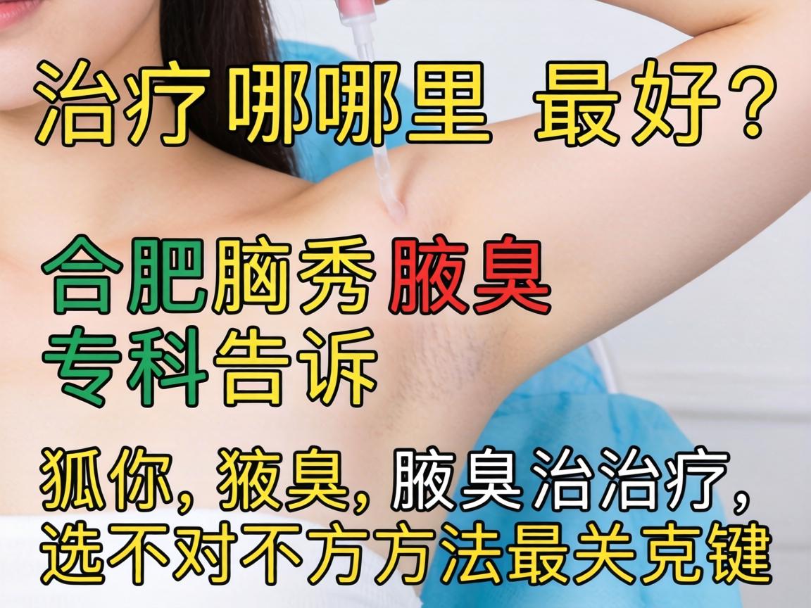 狐臭治疗哪里最好？合肥腋秀腋臭专科告诉你，狐臭治疗选对方法最关键
