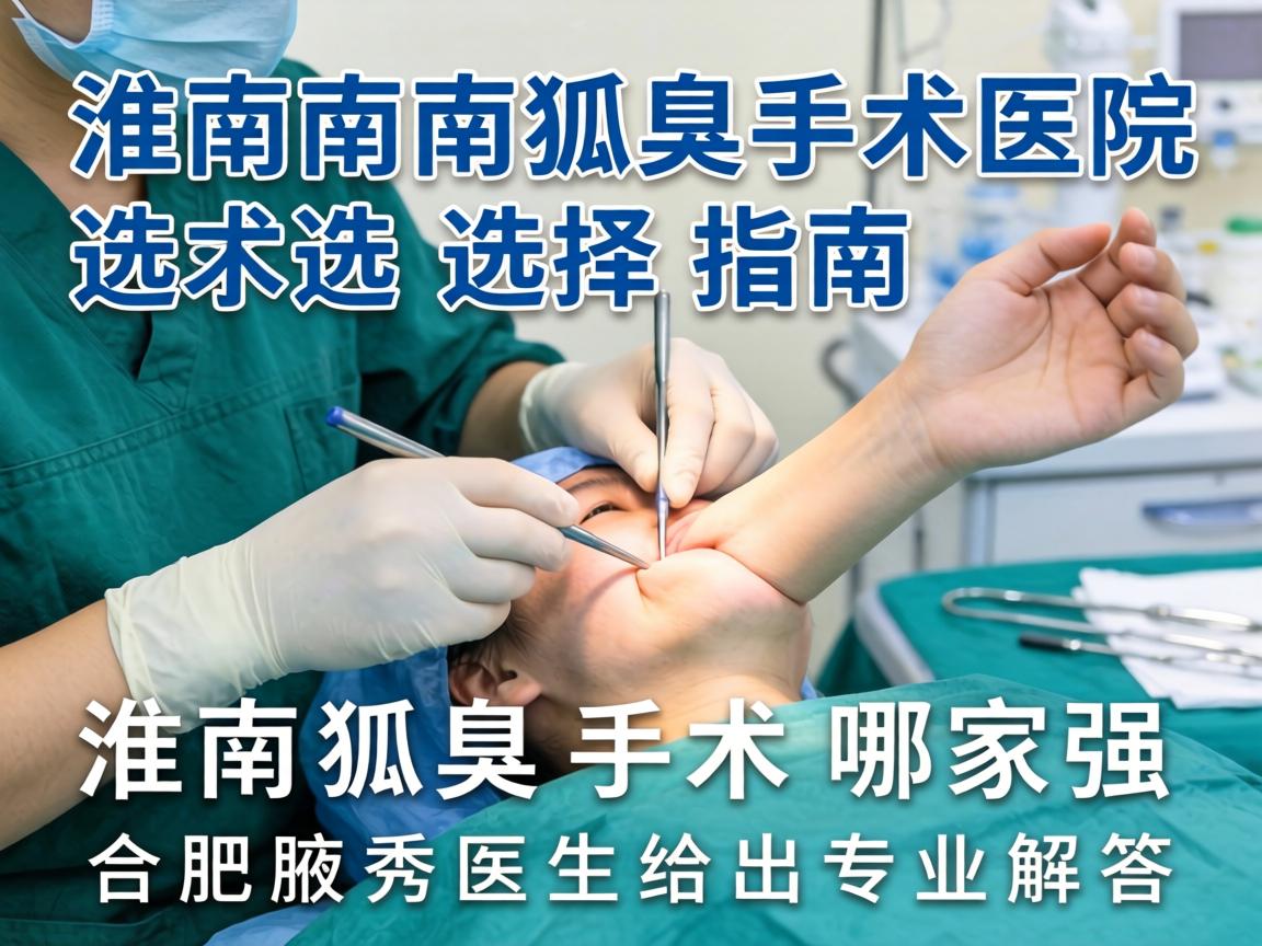 淮南狐臭手术医院选择指南，淮南狐臭手术哪家强，合肥腋秀医生给出专业解答