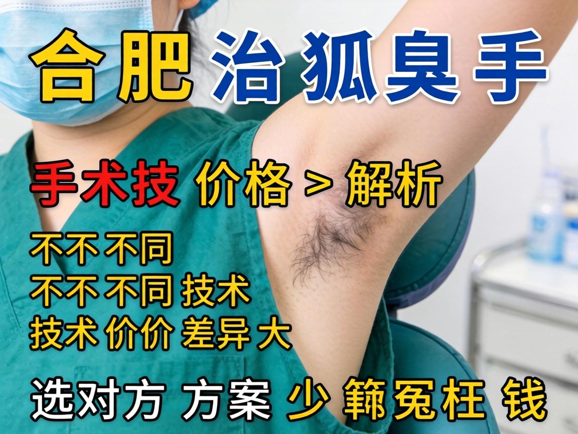 合肥治狐臭手术价格解析，不同技术价格差异大，选对方案少花冤枉钱