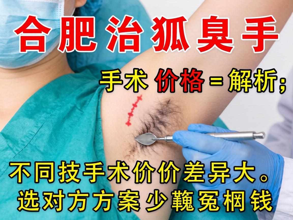 合肥治狐臭手术价格解析，不同技术价格差异大，选对方案少花冤枉钱