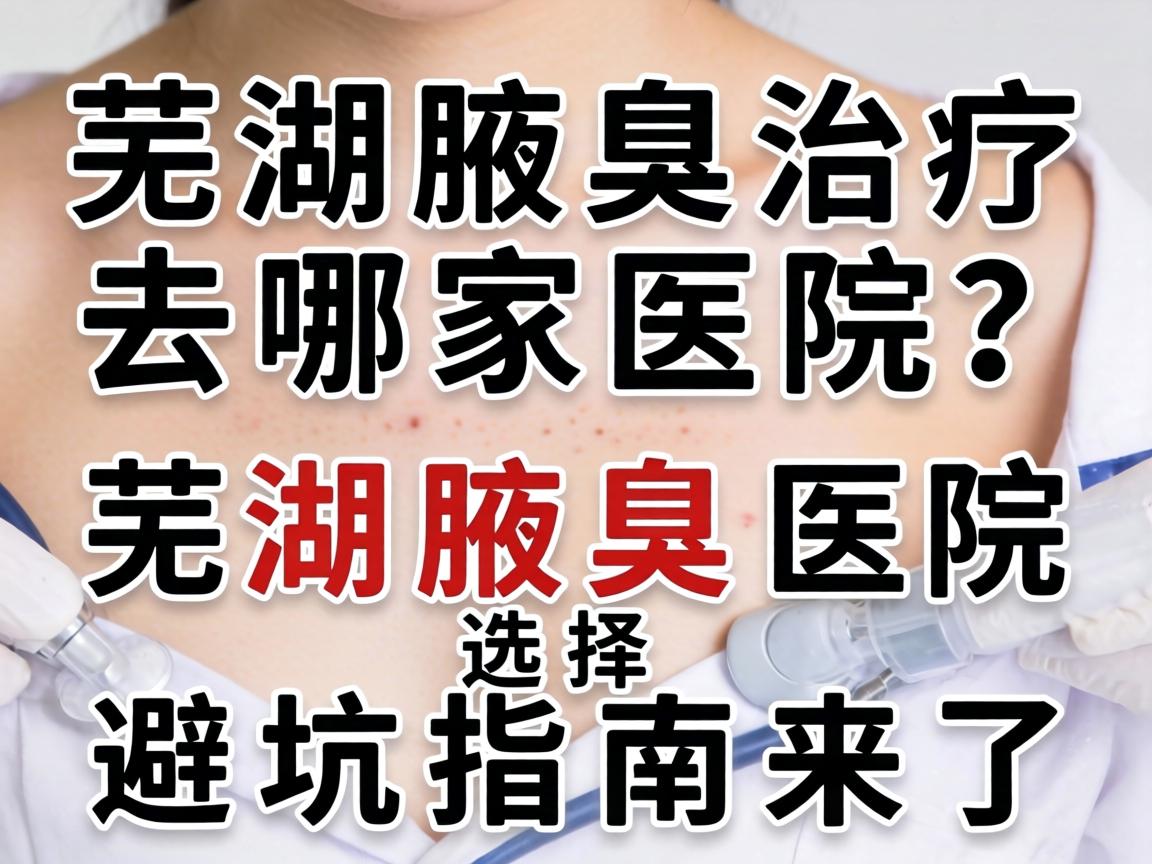 芜湖腋臭治疗去哪家医院？芜湖腋臭医院选择避坑指南来了