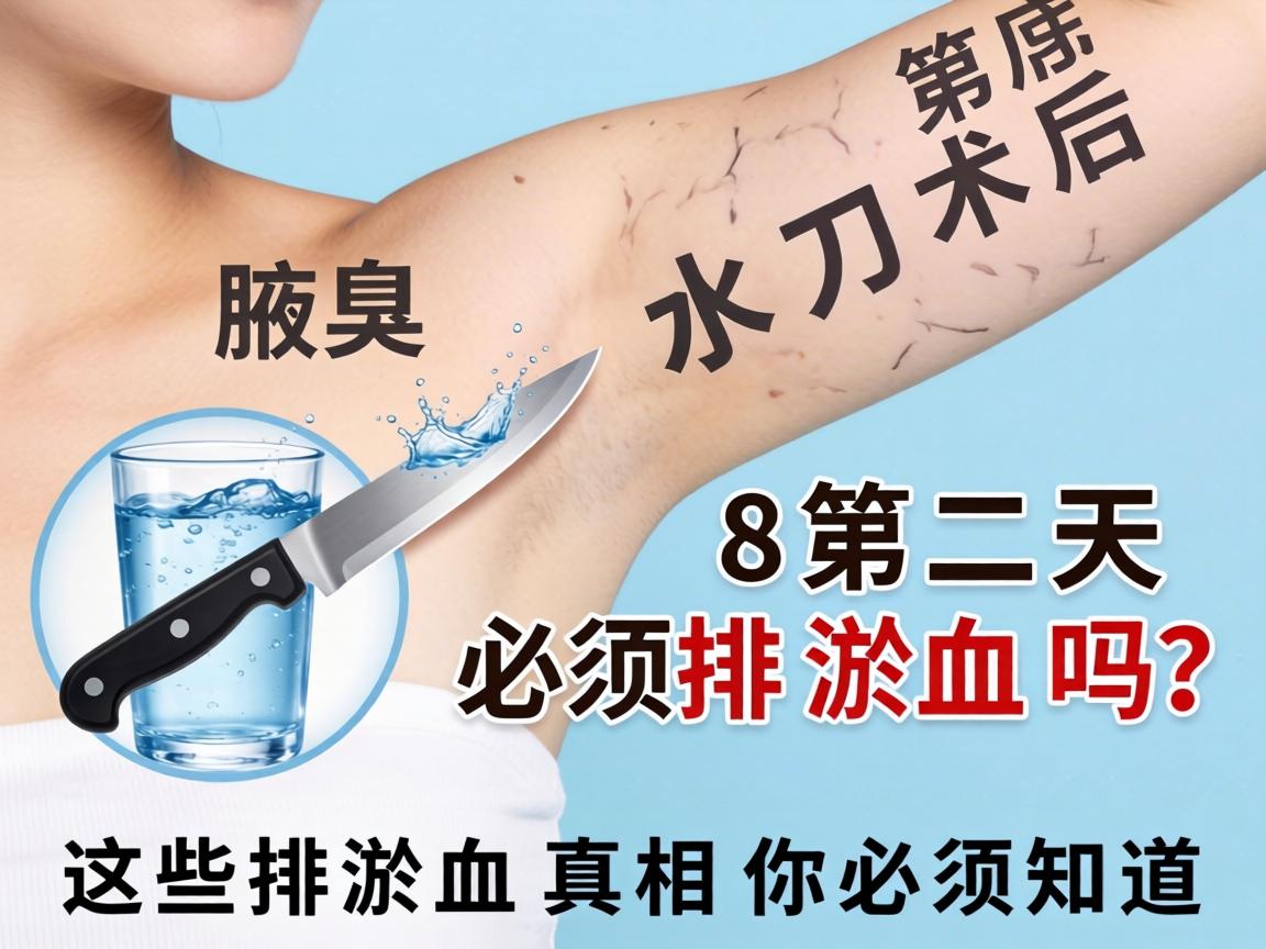 腋臭水刀术后第二天必须排淤血吗？这些排淤血真相你必须知道