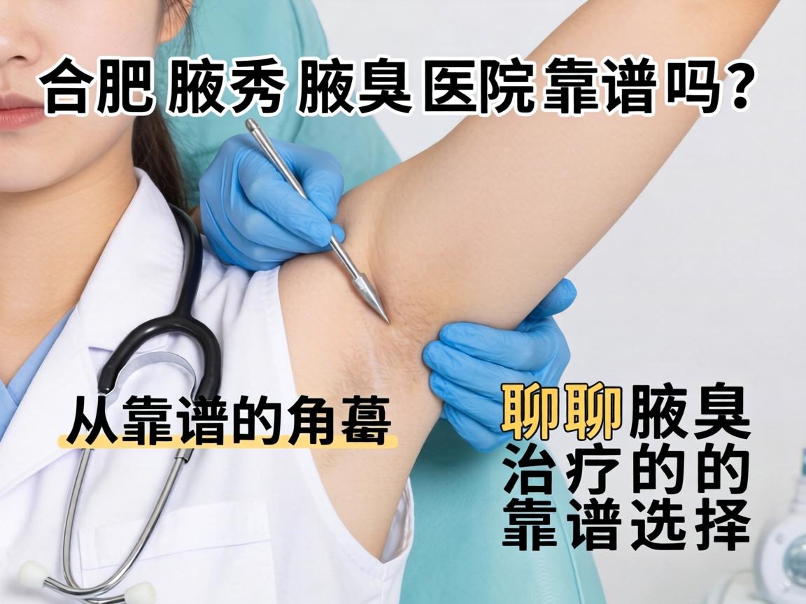 合肥腋秀腋臭医院靠谱吗？从靠谱的角度聊聊腋臭治疗的靠谱选择